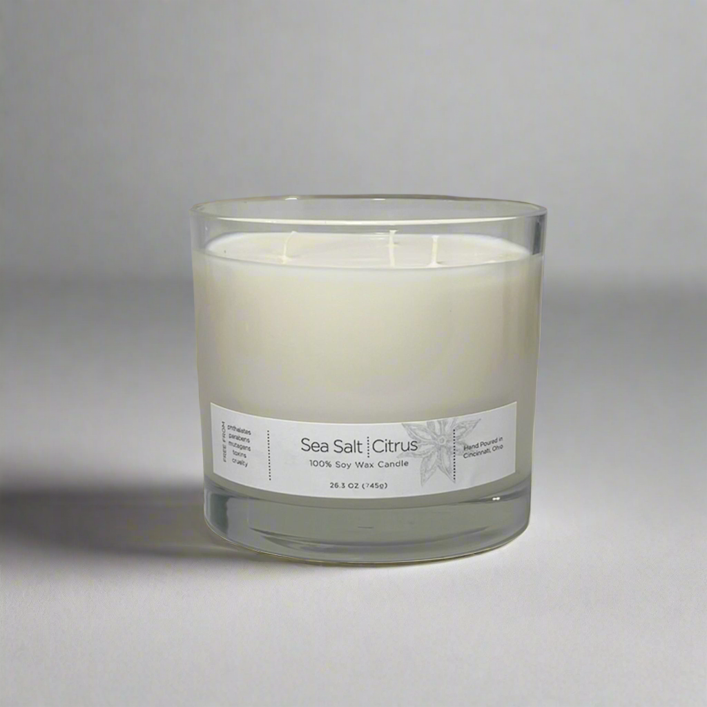 Sea Salt Citrus Soy Wax Candles