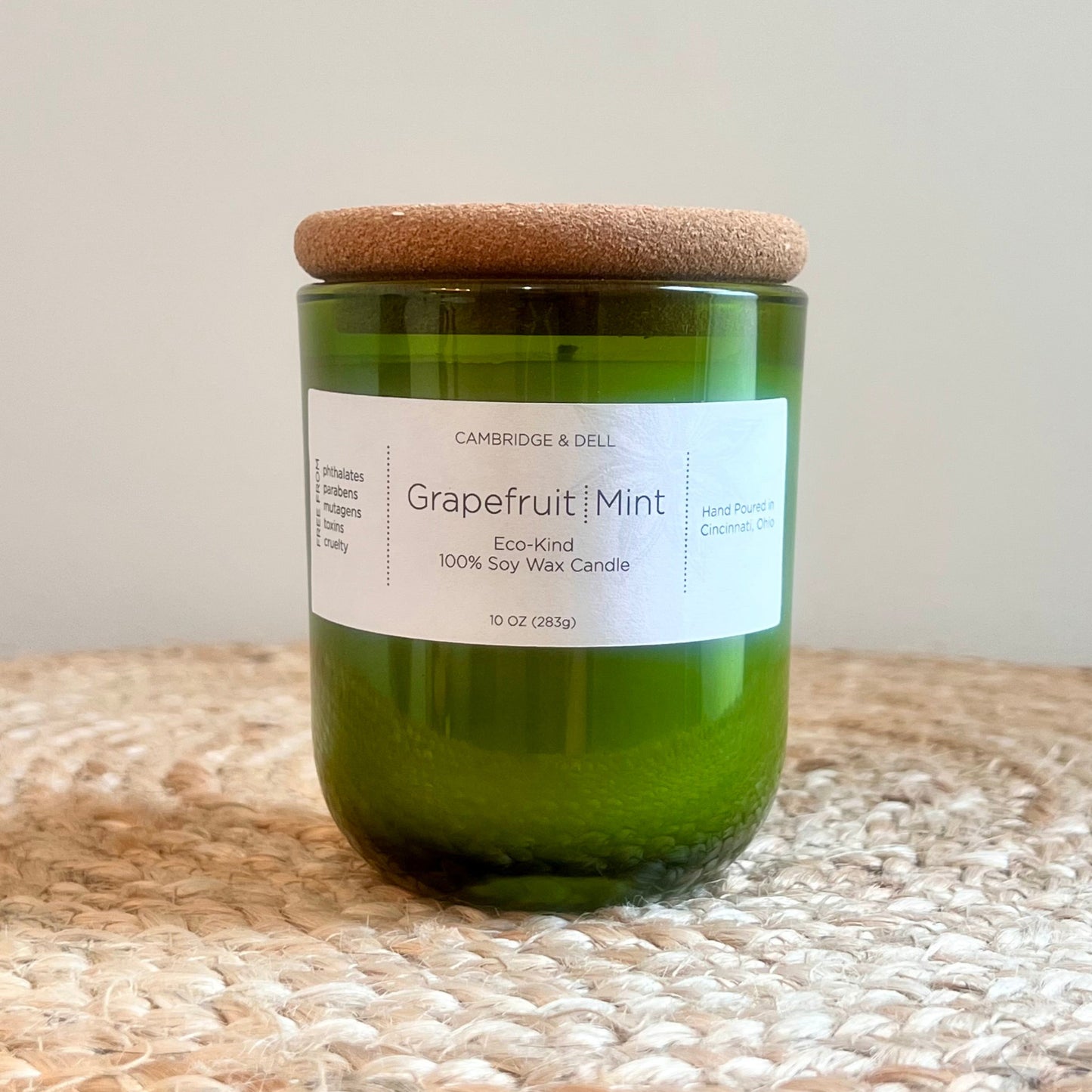 Grapefruit & Mint Soy Wax Candles-Seasonal