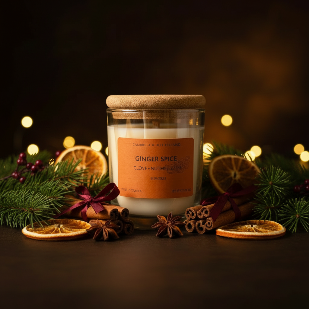 Ginger Spice Soy Wax Candles-Seasonal