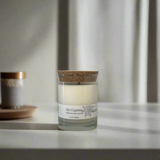 Gin & Cypress Tumbler Soy Wax Candle