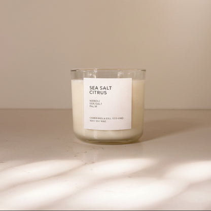 Sea Salt Citrus Soy Wax Candles