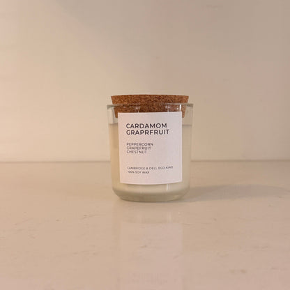 Cardamom Grapefruit Soy Wax Candles