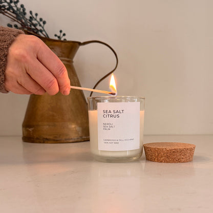 Sea Salt Citrus Soy Wax Candles