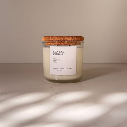 Sea Salt Citrus Soy Wax Candles