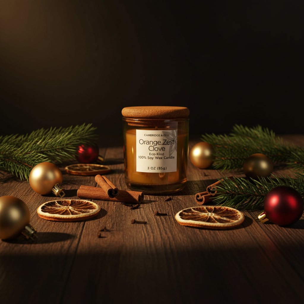 Orange Zest & Clove Soy Wax Candles-Seasonal