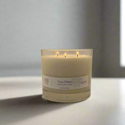 Yuzu Peach Soy Wax Candles