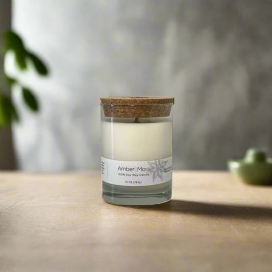 Amber & Moss Tumbler Soy Wax Candle