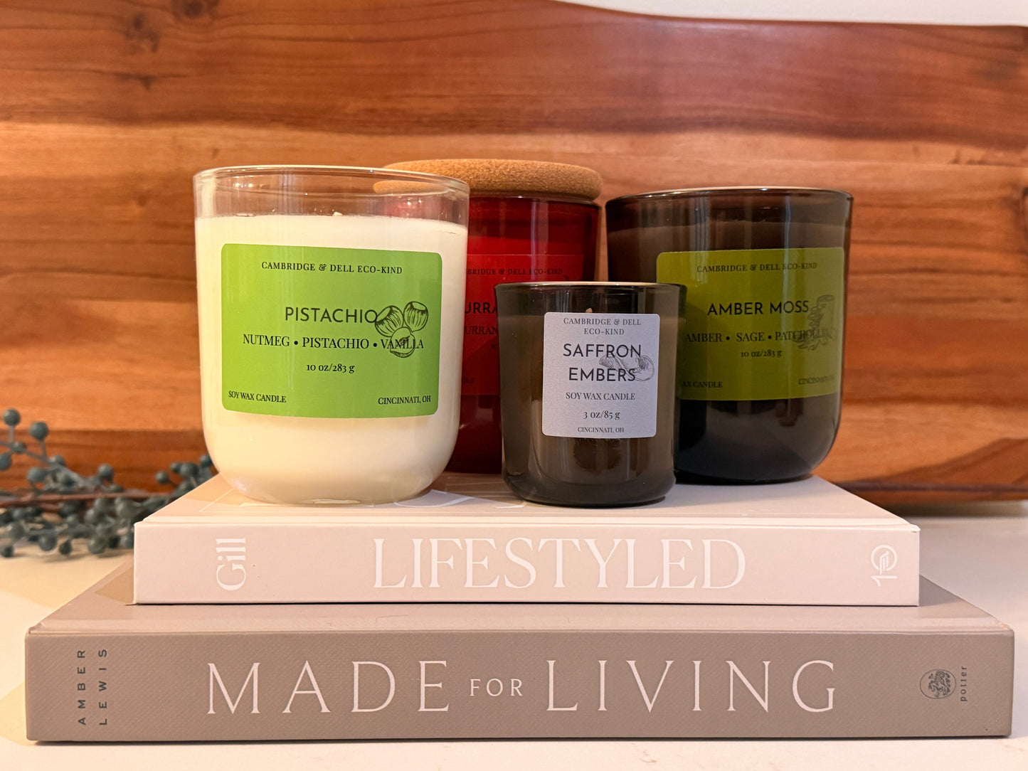 Amber Moss Soy Wax Candles